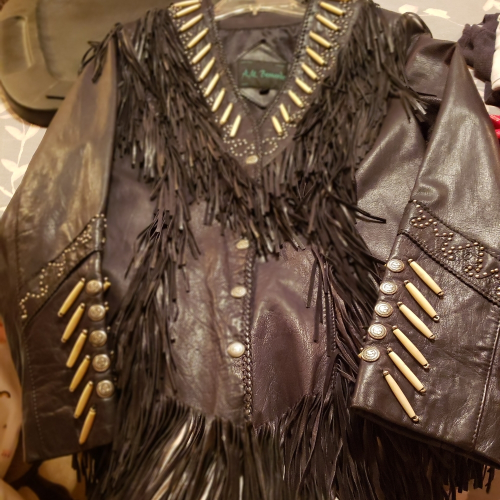Women's A.M. Bernardo Leather Jacket